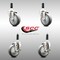 Service Caster 4 Inch 316SS Thermoplastic Rubber Swivel 7/8 Inch Stem Caster Brake SCC, 2PK SCC-SS316EX20S414-TPRB-2-TLB-2-78 - alternate 5